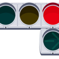 右向き矢印信号　ルール　意味・見方　車庫証明青森